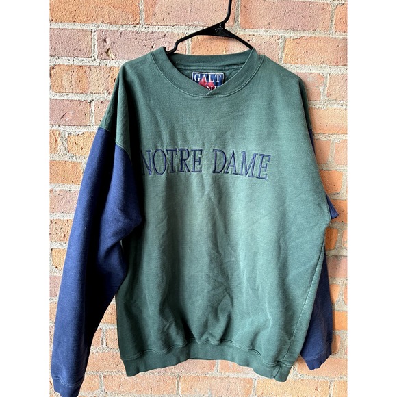 Green 90s Notre Dame Sweatshirt RARE
